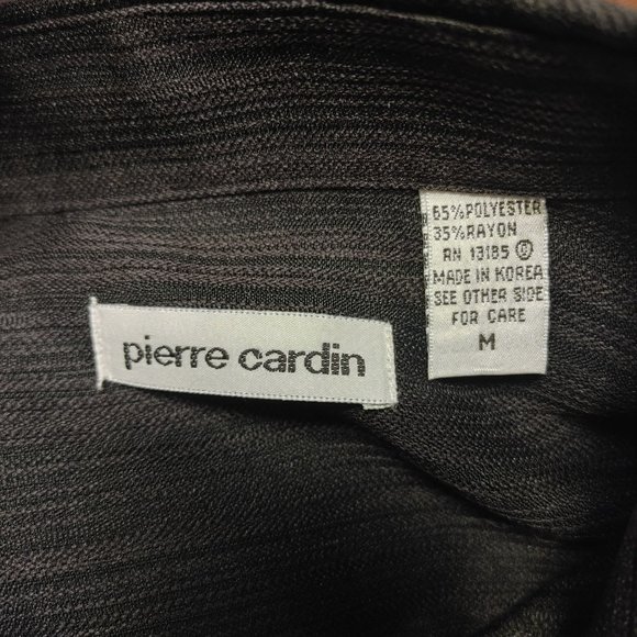 Pierre Cardin Women's Dark Gray Long Sleeve Button Down Shirt Medium - Picture 3 of 3